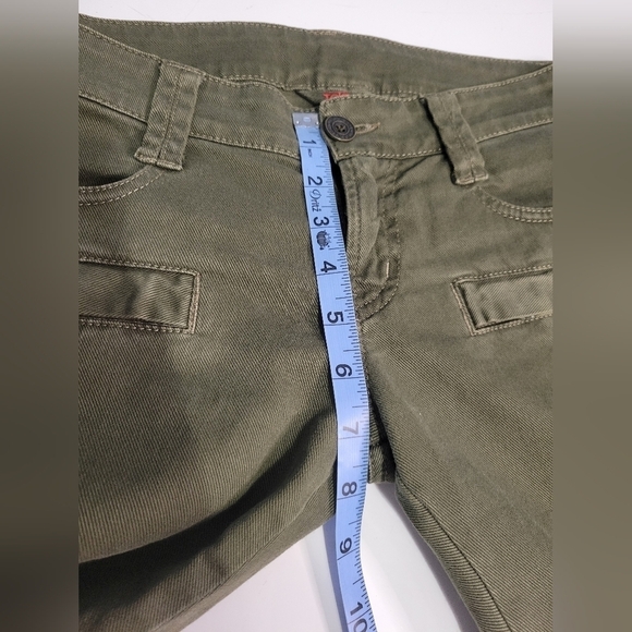 Iceberg Women's Low-rise Ankle Zip Biker Jeans 26 in Green - Picture 14 of 15